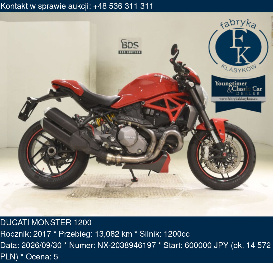 DUCATI MONSTER 1200 2017 - zdjęcie 2