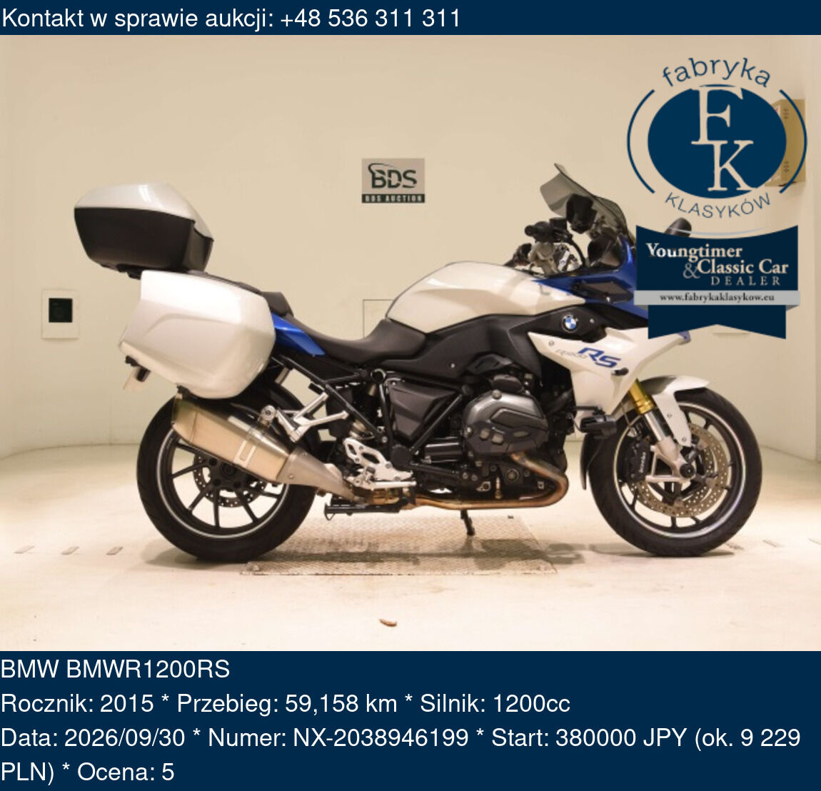BMW BMWR1200RS 2015 - zdjęcie 2