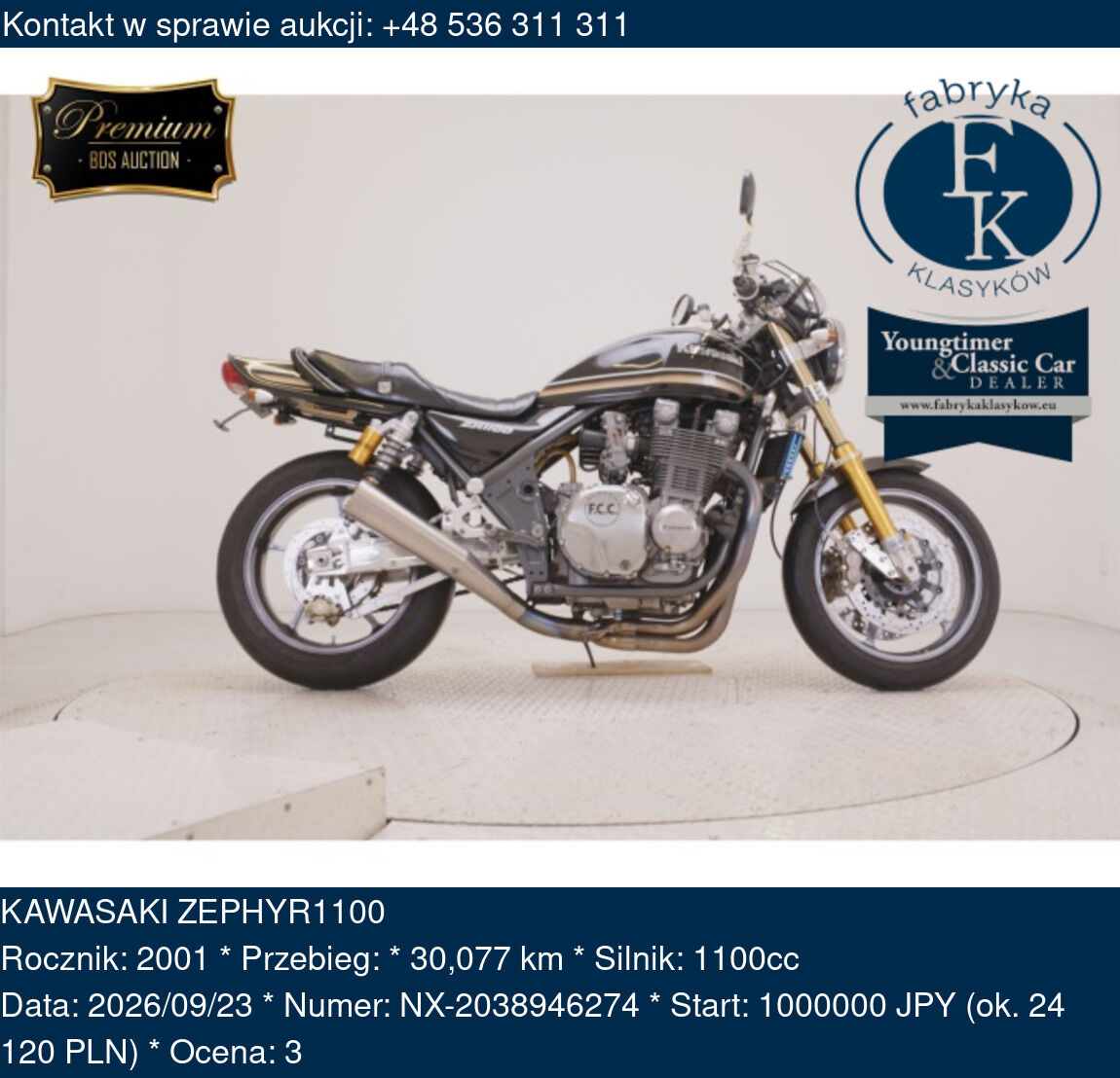 KAWASAKI ZEPHYR1100 2001 - zdjęcie 2