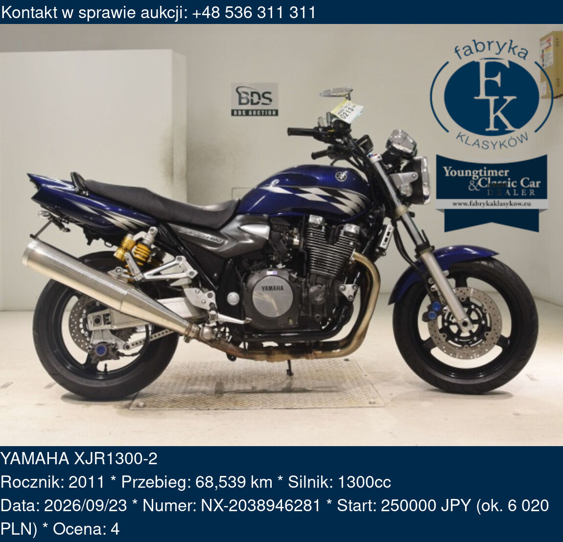 YAMAHA XJR1300-2 2011 - zdjęcie 2