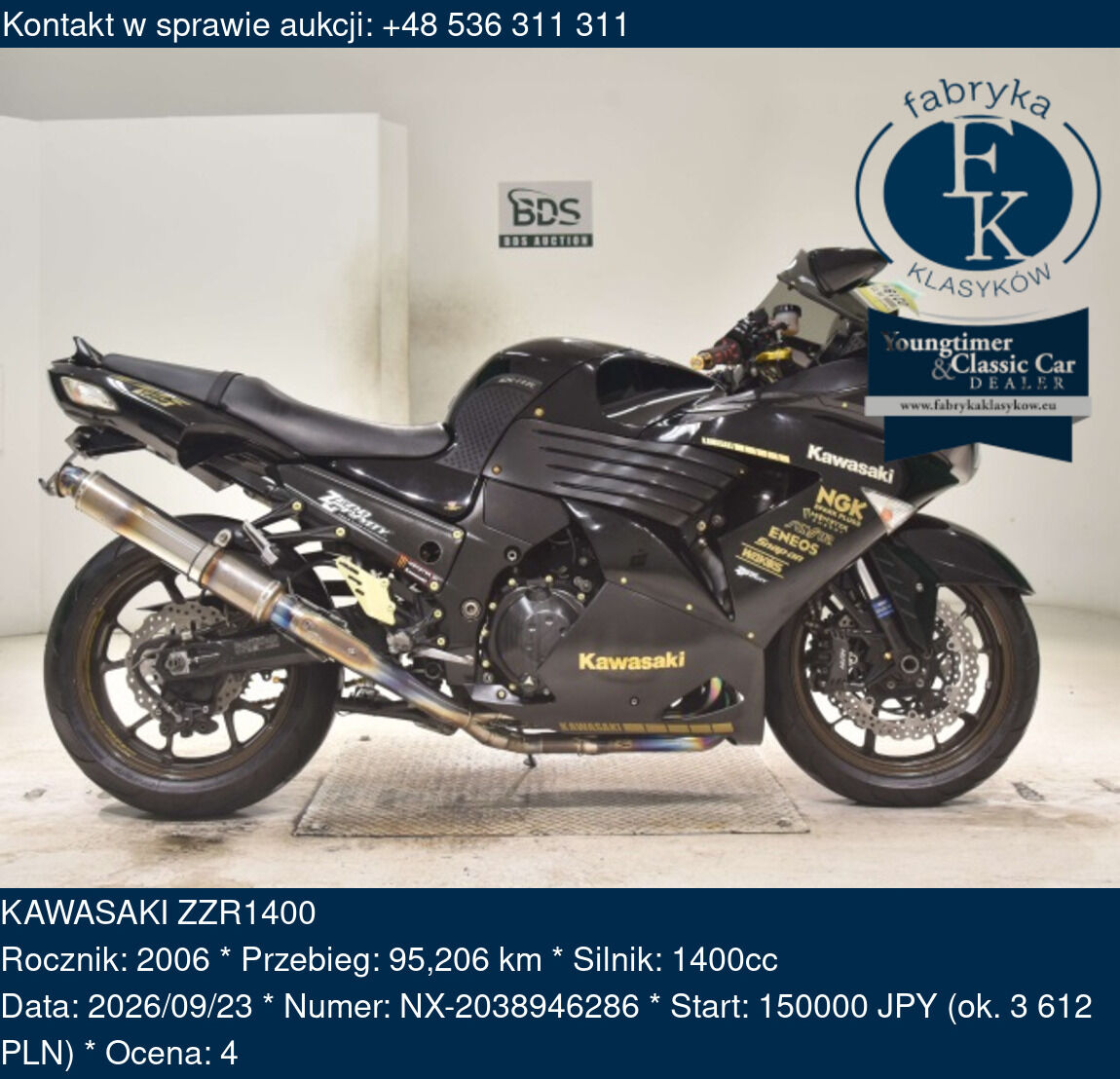 KAWASAKI ZZR1400 2006 - zdjęcie 2