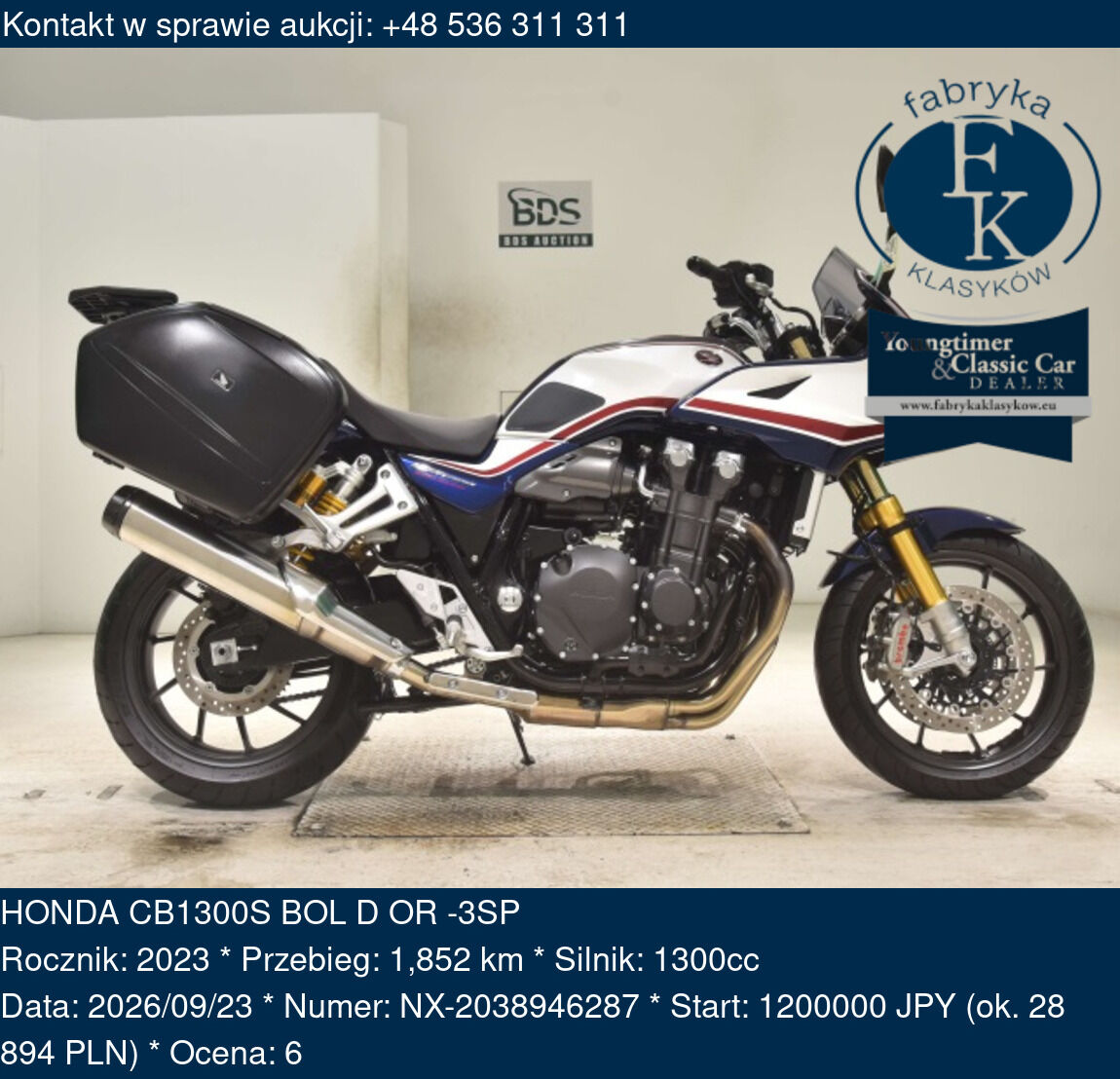 HONDA CB1300S BOL D OR -3SP 2023 - zdjęcie 2