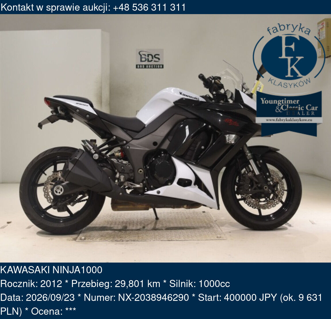 KAWASAKI NINJA1000 2012 - zdjęcie 2