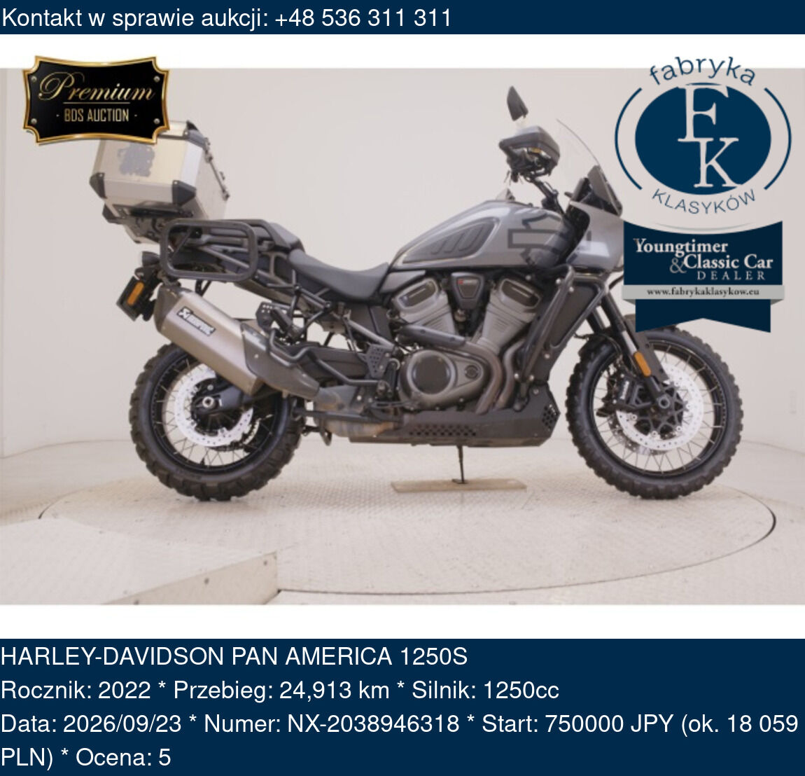HARLEY-DAVIDSON PAN AMERICA 1250S 2022 - zdjęcie 2