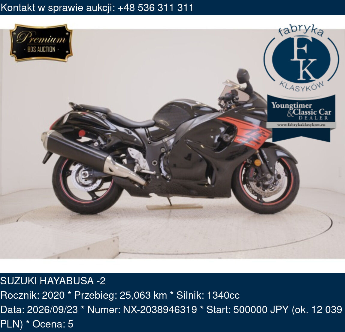 SUZUKI HAYABUSA -2 2020 - zdjęcie 2