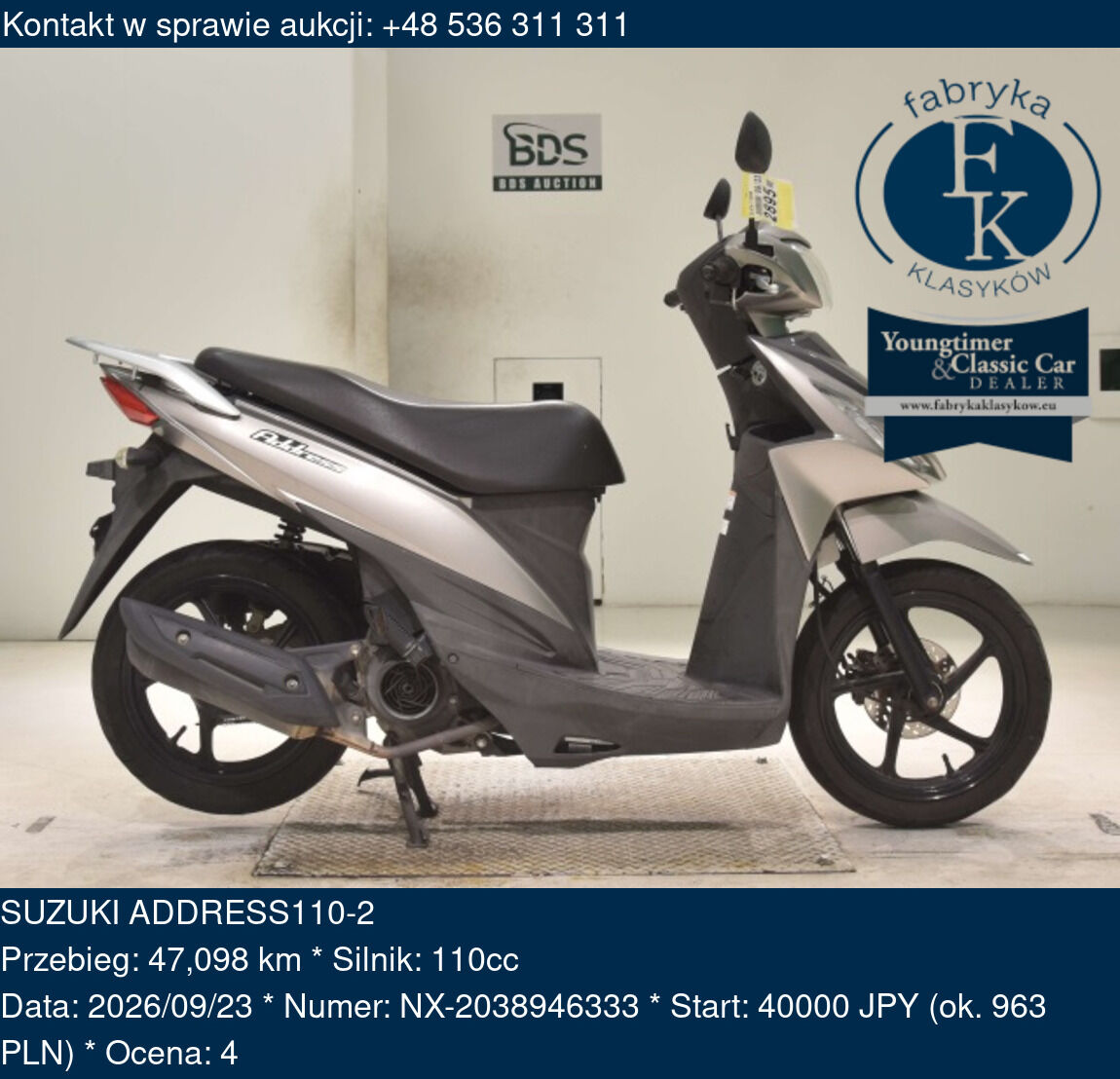 SUZUKI ADDRESS110-2  - zdjęcie 2