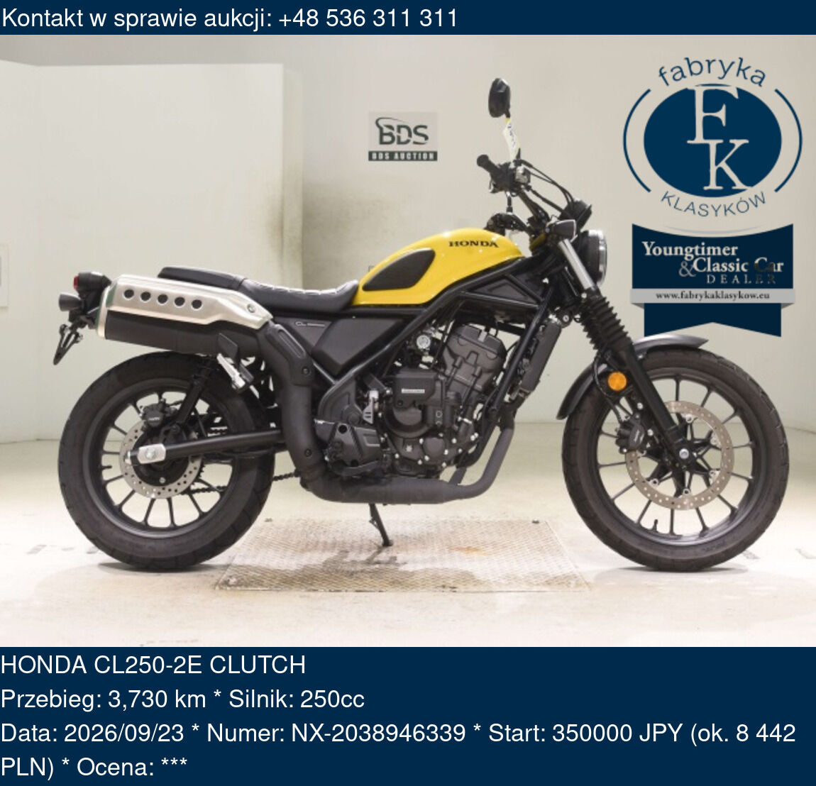 HONDA CL250-2E CLUTCH  - zdjęcie 2