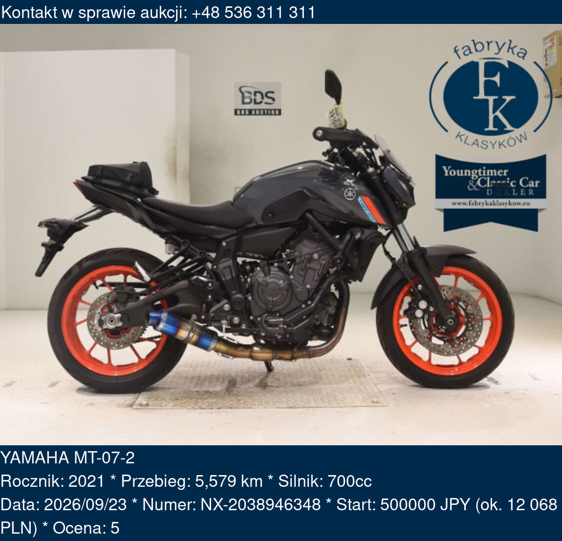 YAMAHA MT-07-2 2021 - zdjęcie 2