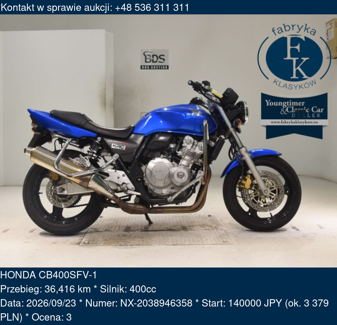 HONDA CB400SFV-1  - zdjęcie 2