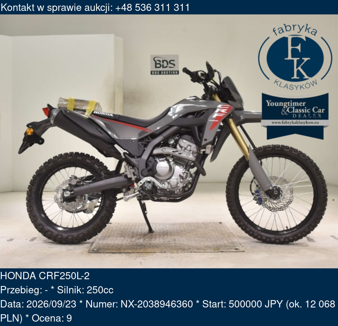 HONDA CRF250L-2 - zdjęcie 2