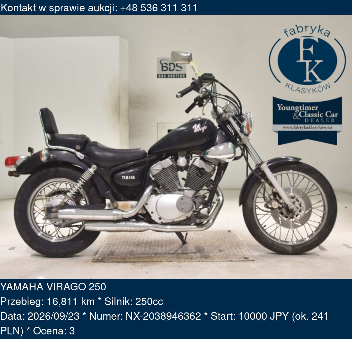 YAMAHA VIRAGO 250  - zdjęcie 2