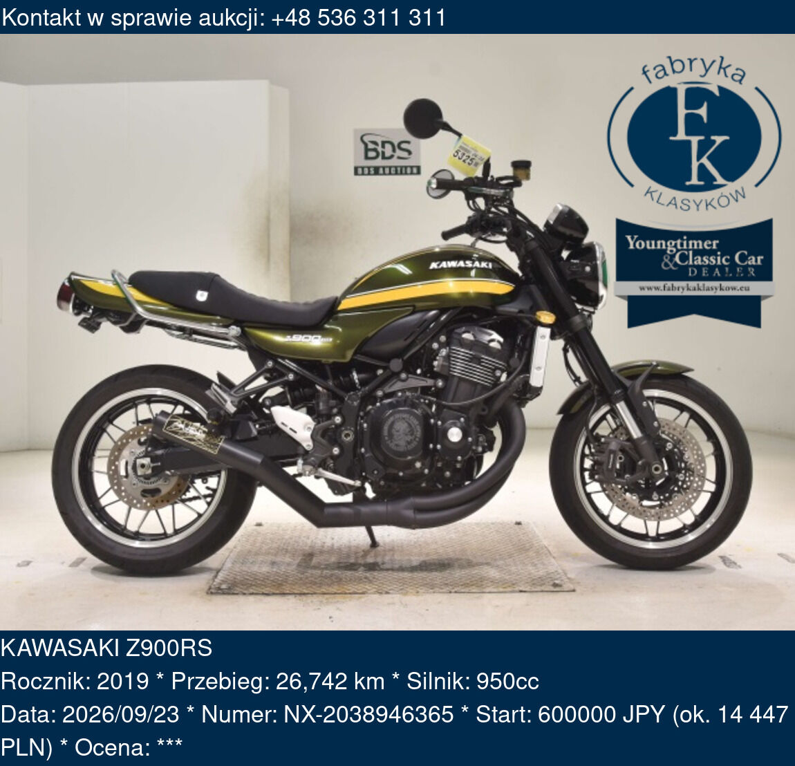 KAWASAKI Z900RS 2019 - zdjęcie 2