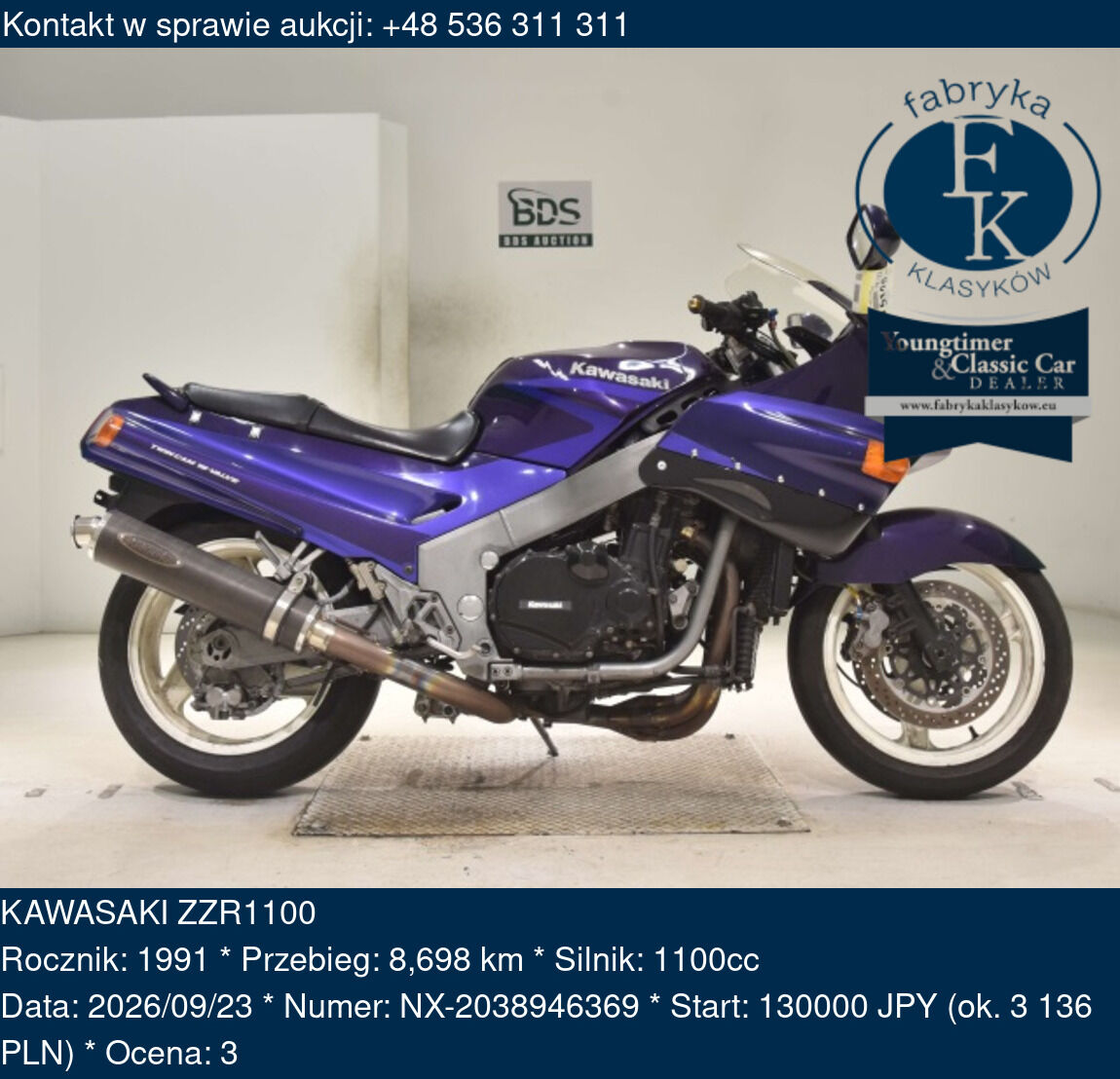 KAWASAKI ZZR1100 1991 - zdjęcie 2