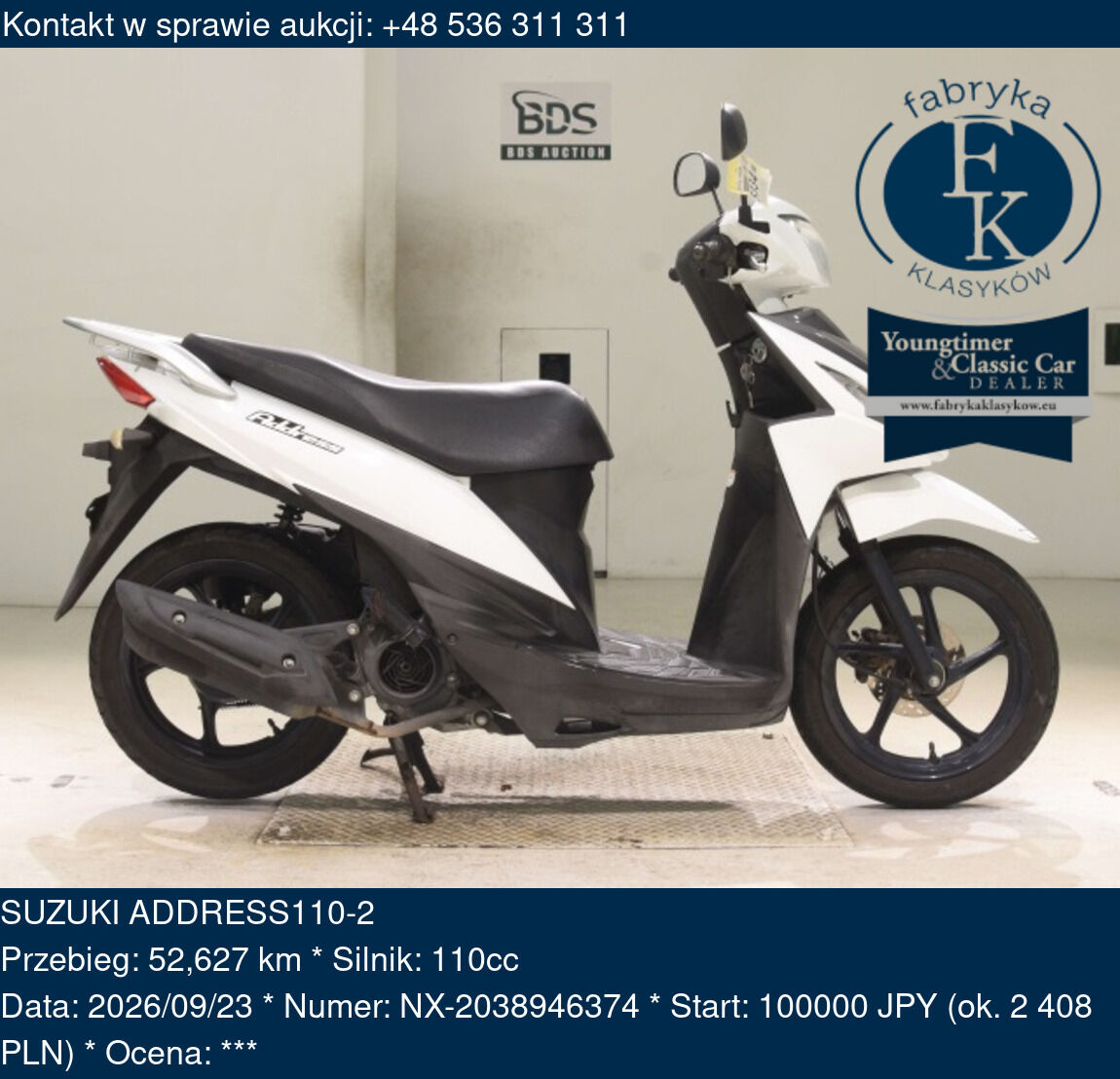 SUZUKI ADDRESS110-2  - zdjęcie 2