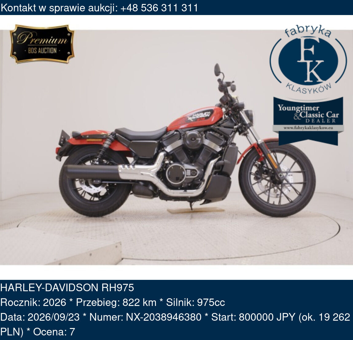 HARLEY-DAVIDSON RH975 2026 - zdjęcie 2