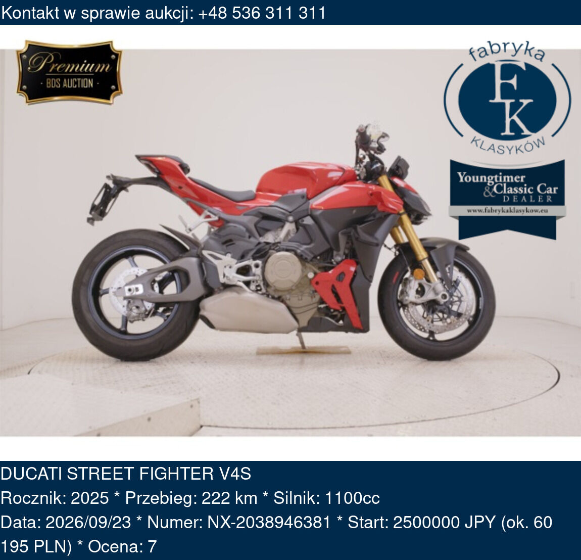 DUCATI STREET FIGHTER V4S 2025 - zdjęcie 2