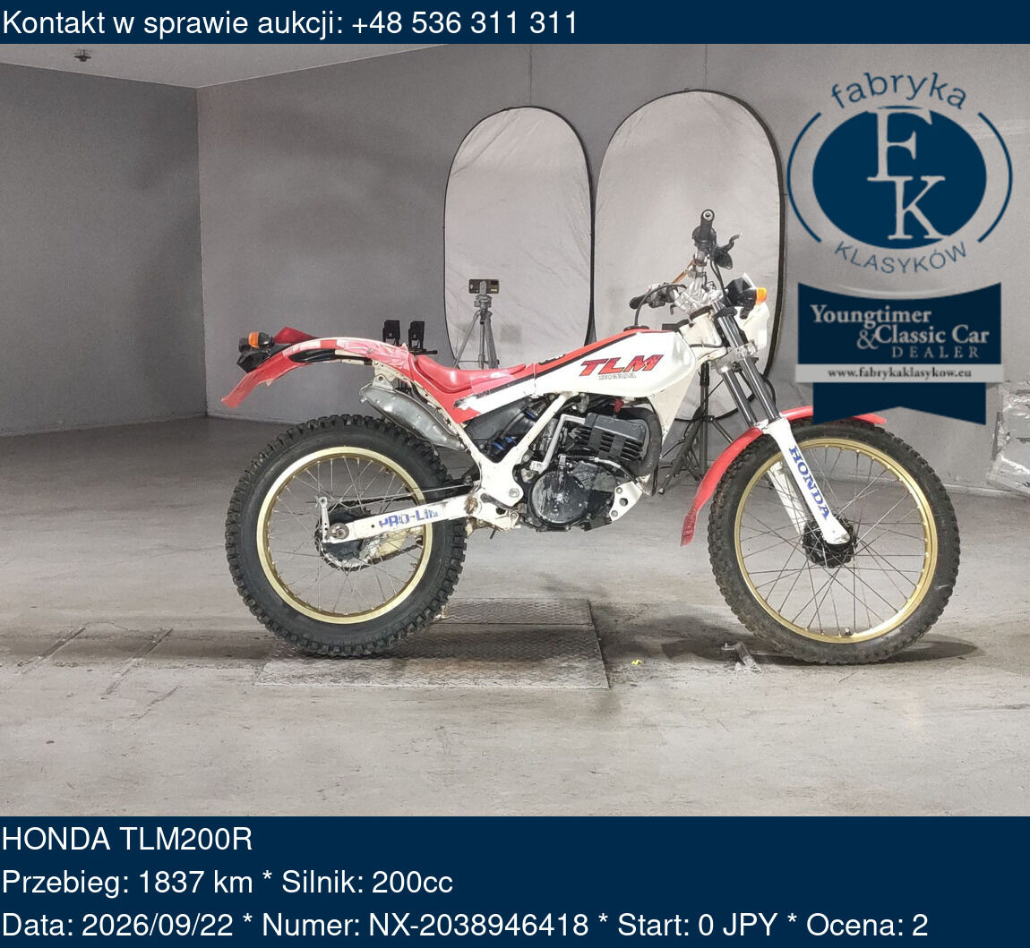 HONDA TLM200R  - zdjęcie 2