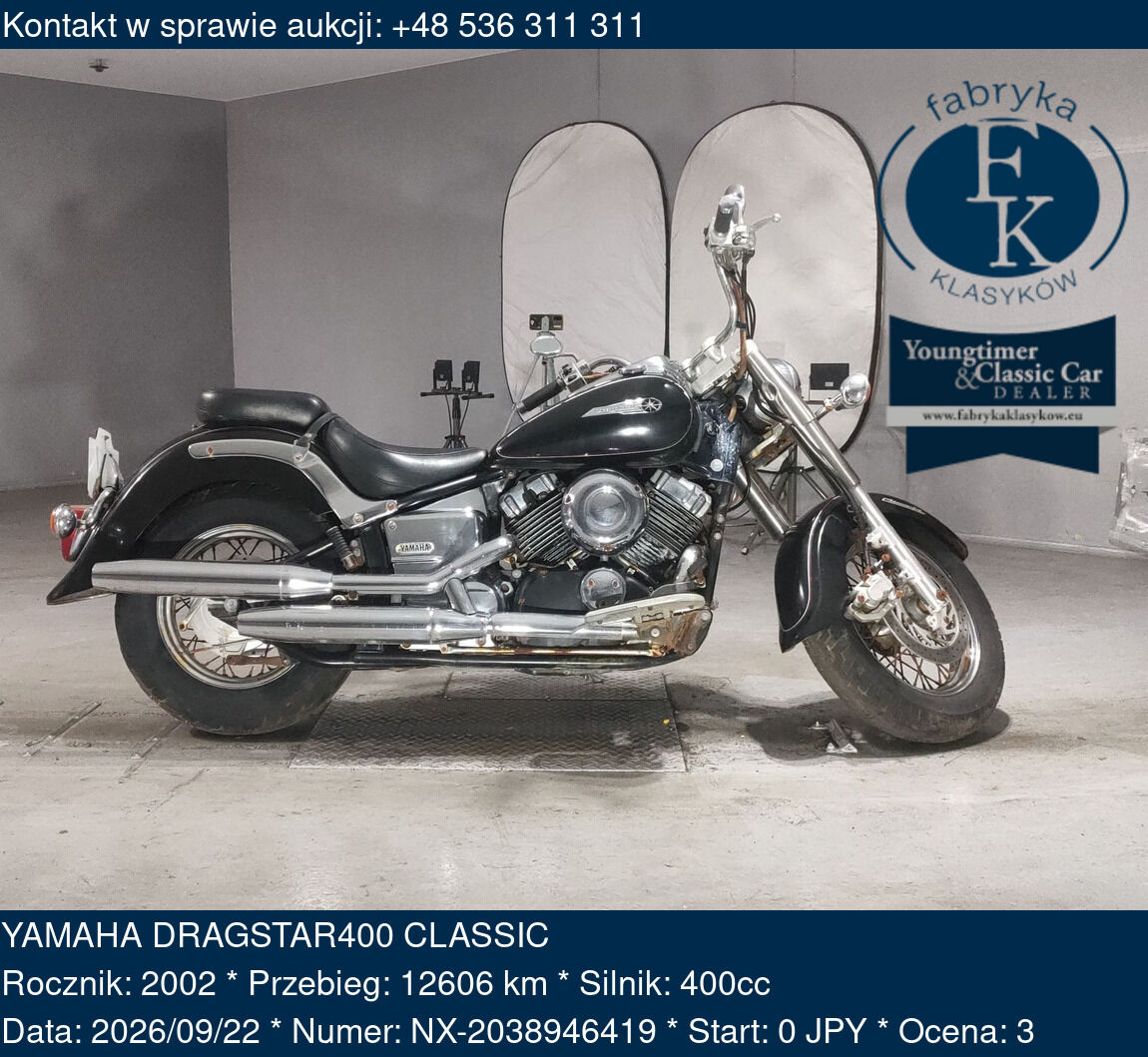 YAMAHA DRAGSTAR400 CLASSIC 2002 - zdjęcie 2