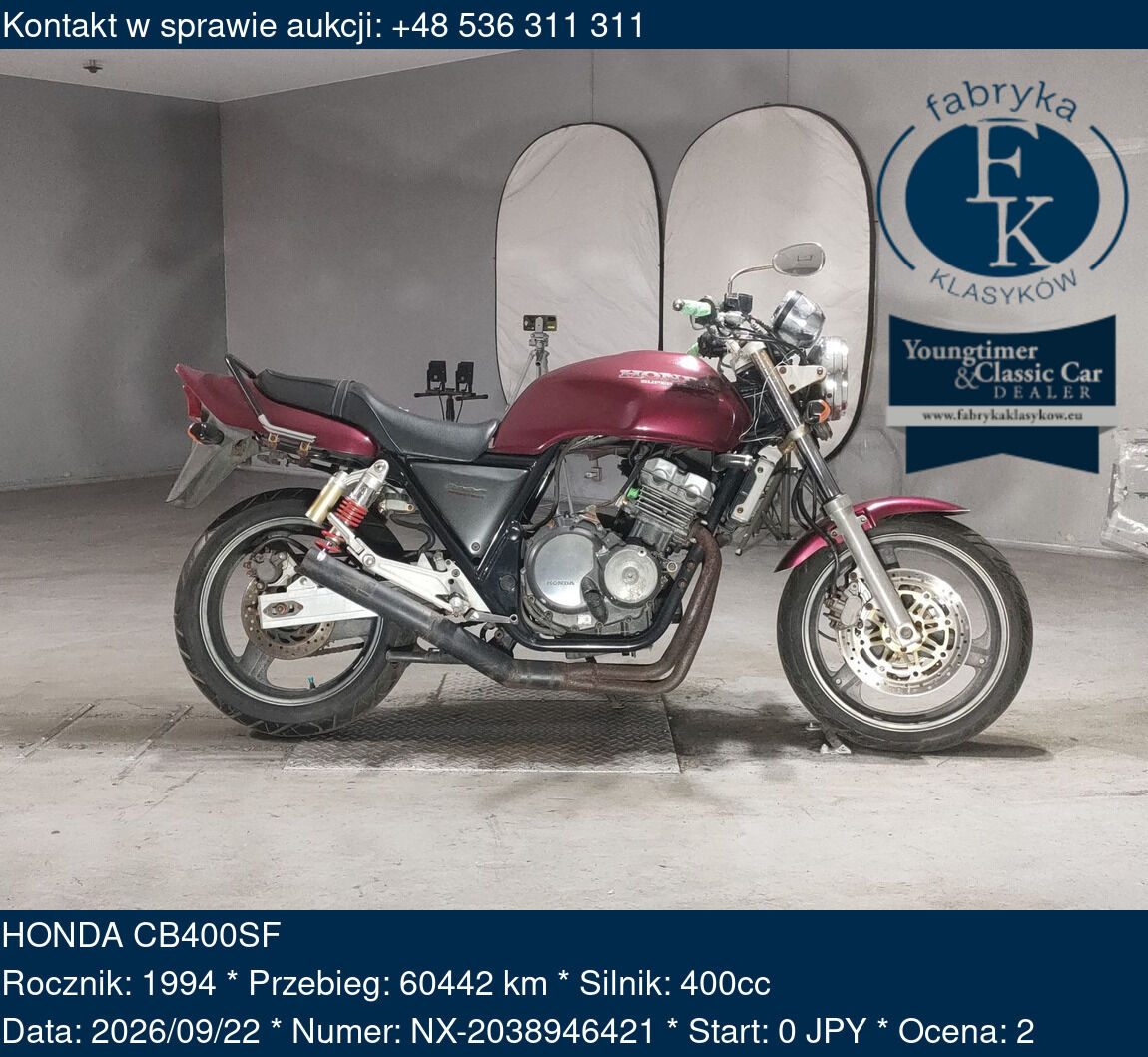 HONDA CB400SF 1994 - zdjęcie 2