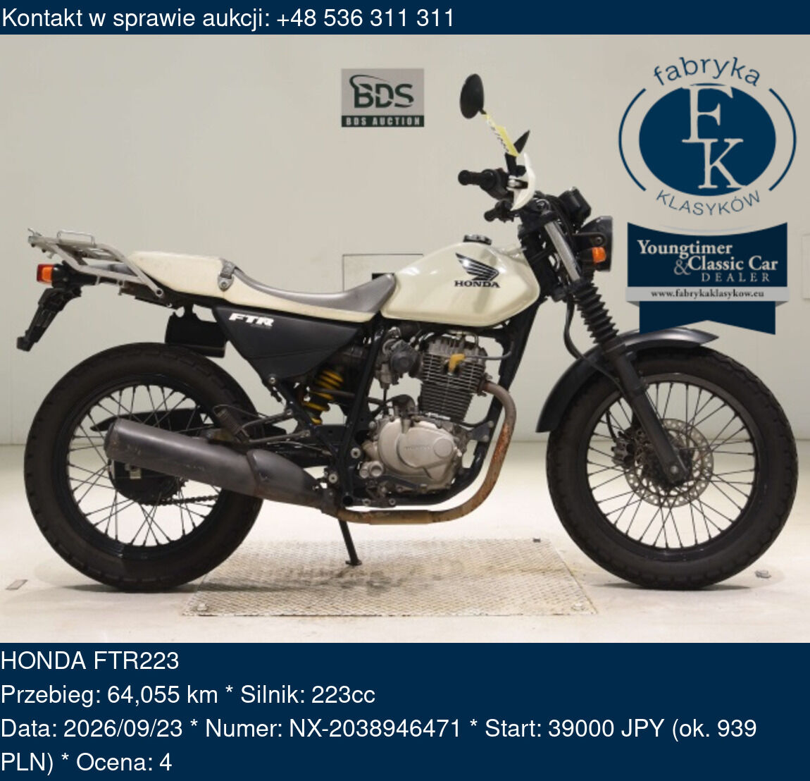 HONDA FTR223  - zdjęcie 2