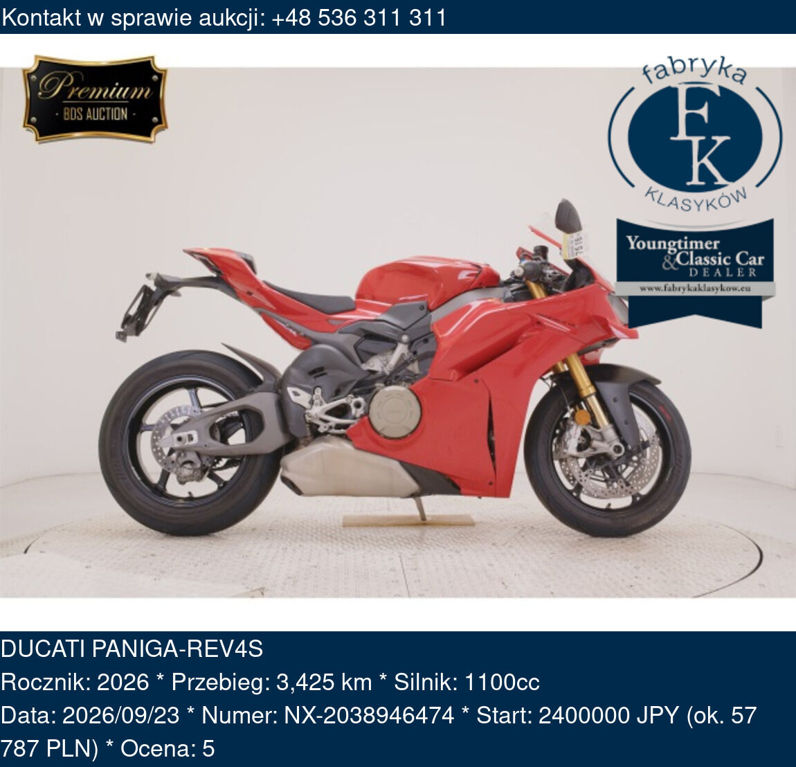 DUCATI PANIGA-REV4S 2026 - zdjęcie 2