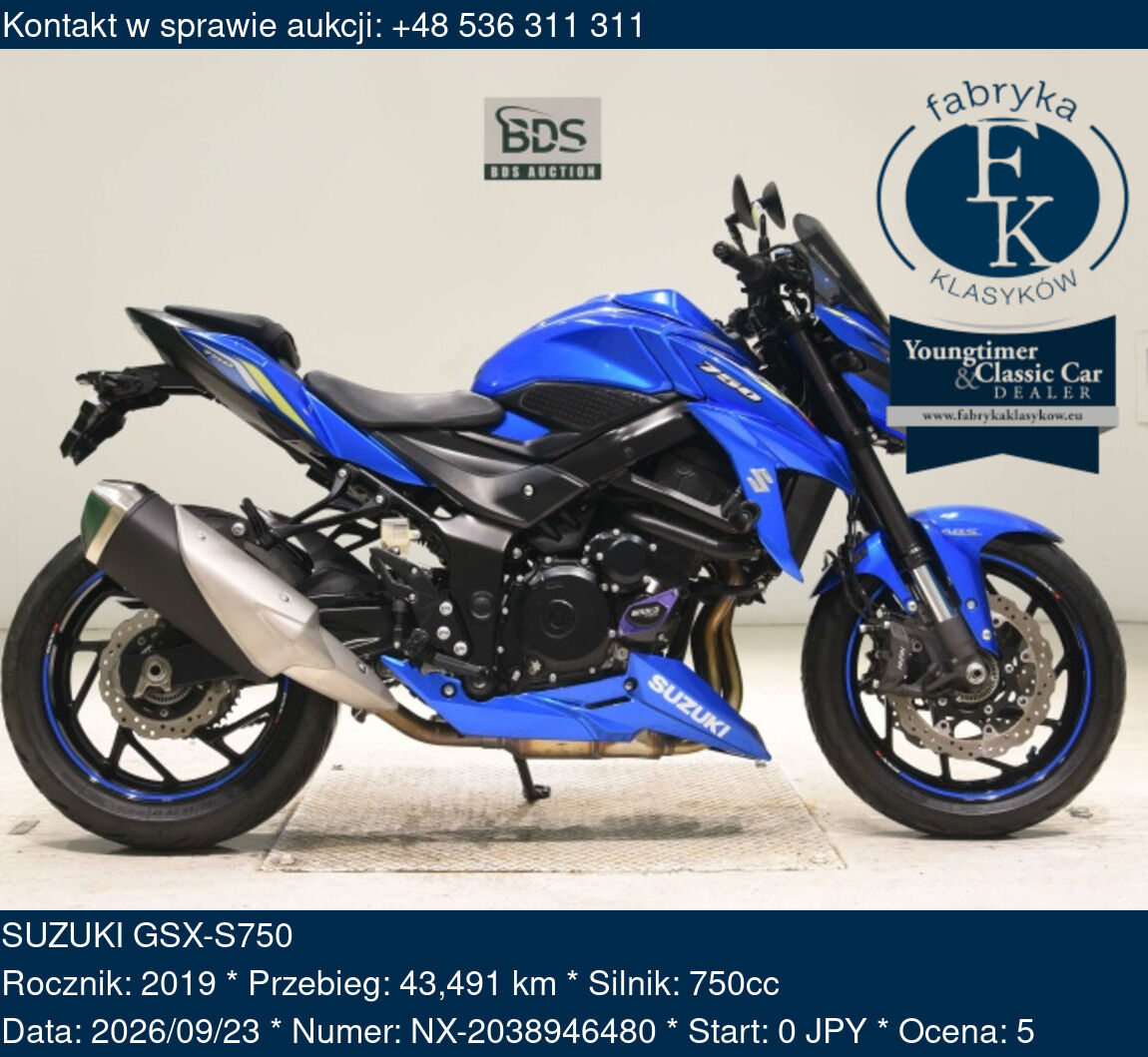 SUZUKI GSX-S750 2019 - zdjęcie 2