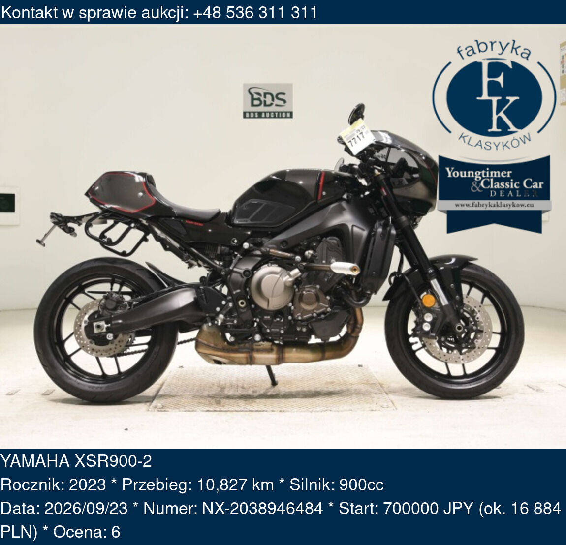 YAMAHA XSR900-2 2023 - zdjęcie 2