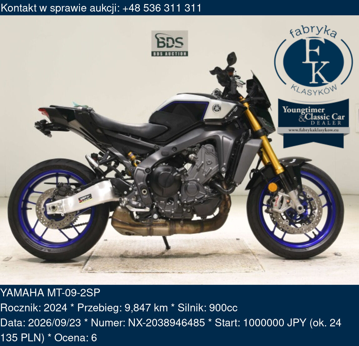 YAMAHA MT-09-2SP 2024 - zdjęcie 2