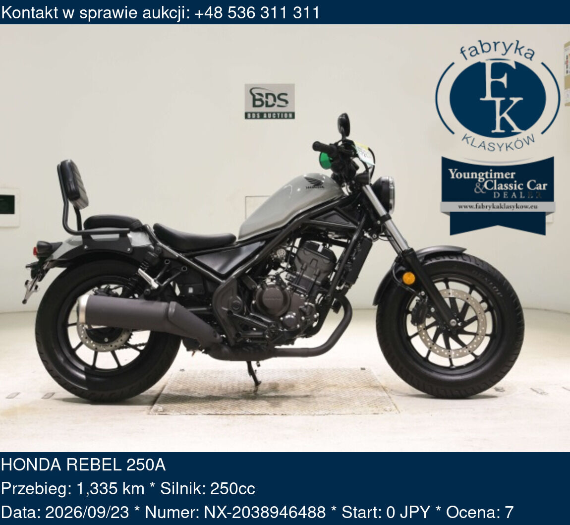 HONDA REBEL 250A  - zdjęcie 2