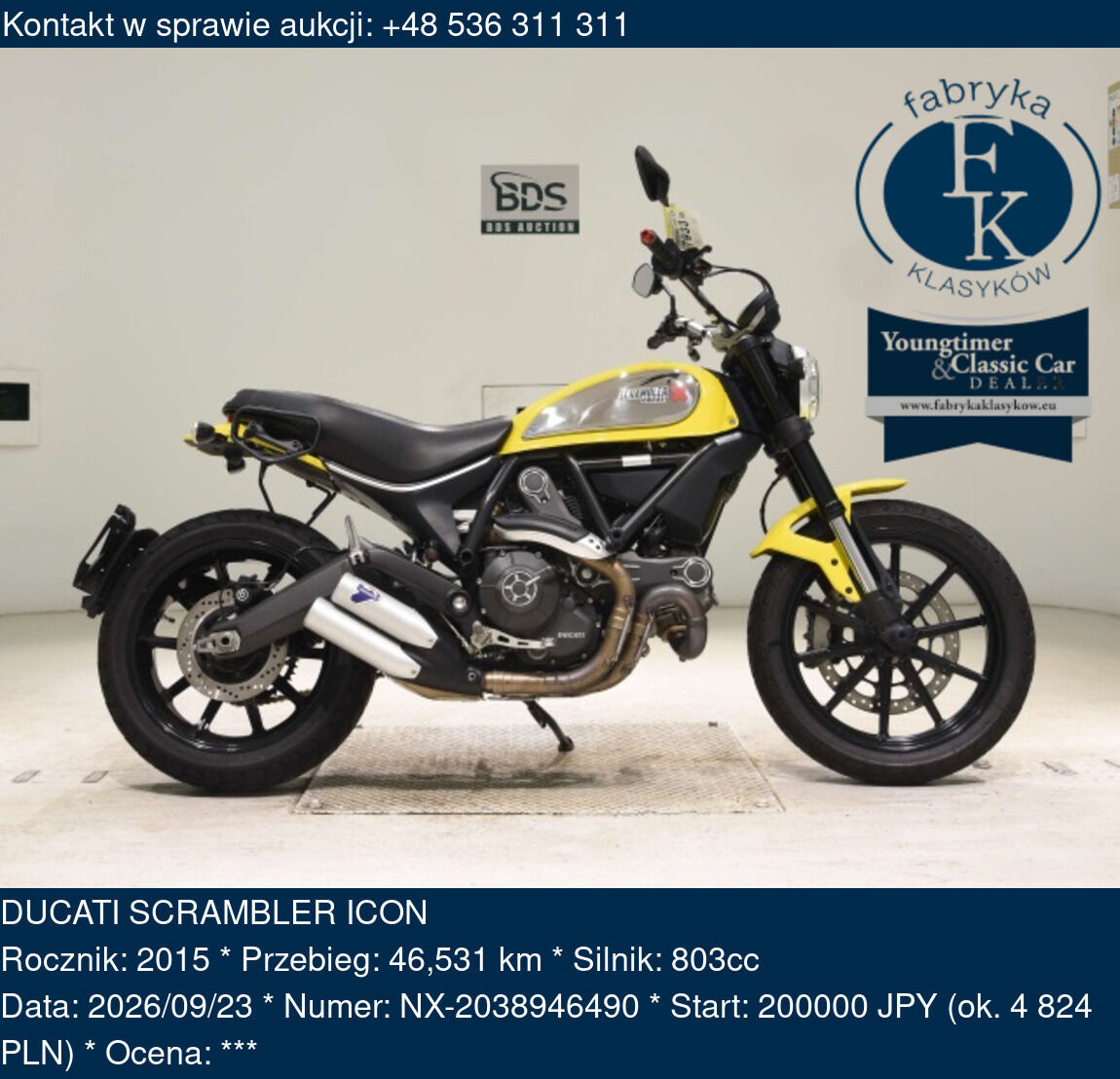 DUCATI SCRAMBLER ICON 2015 - zdjęcie 2