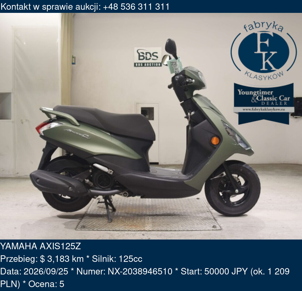 YAMAHA AXIS125Z  - zdjęcie 2