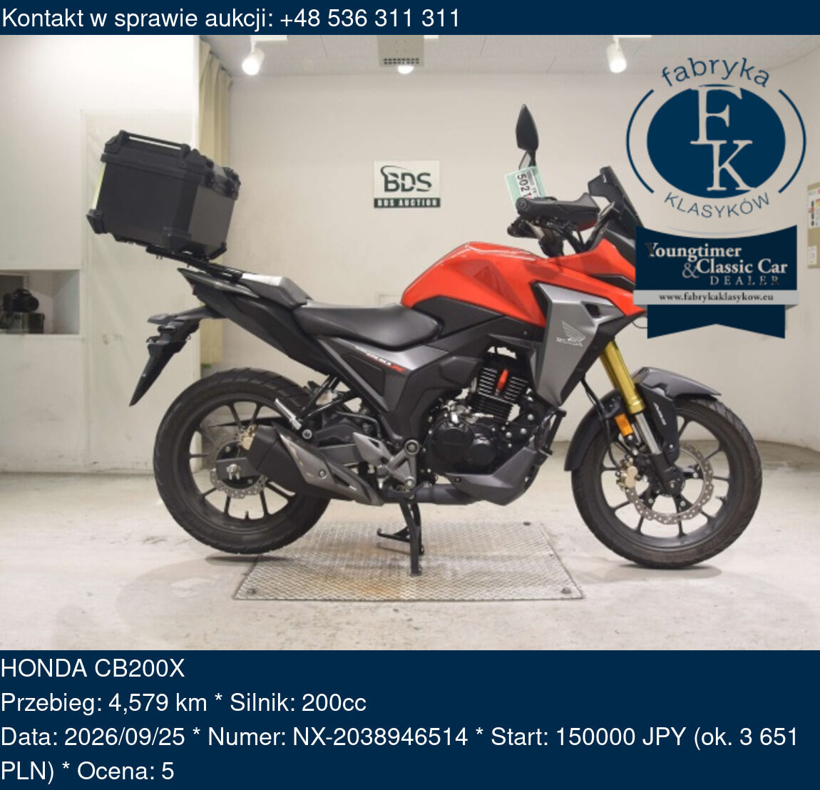 HONDA CB200X  - zdjęcie 2