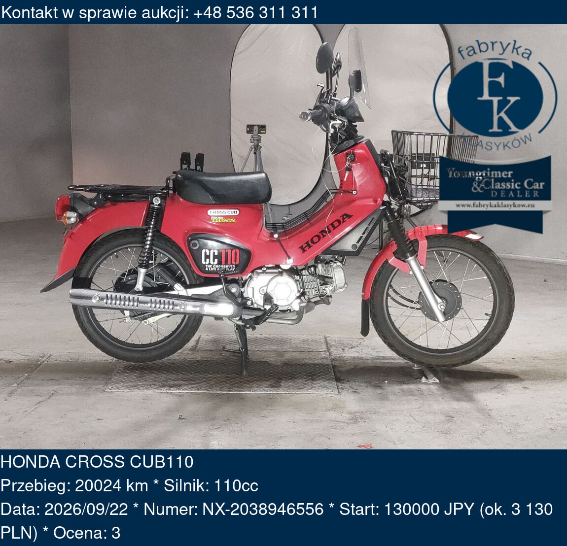 HONDA CROSS CUB110 - zdjęcie 2