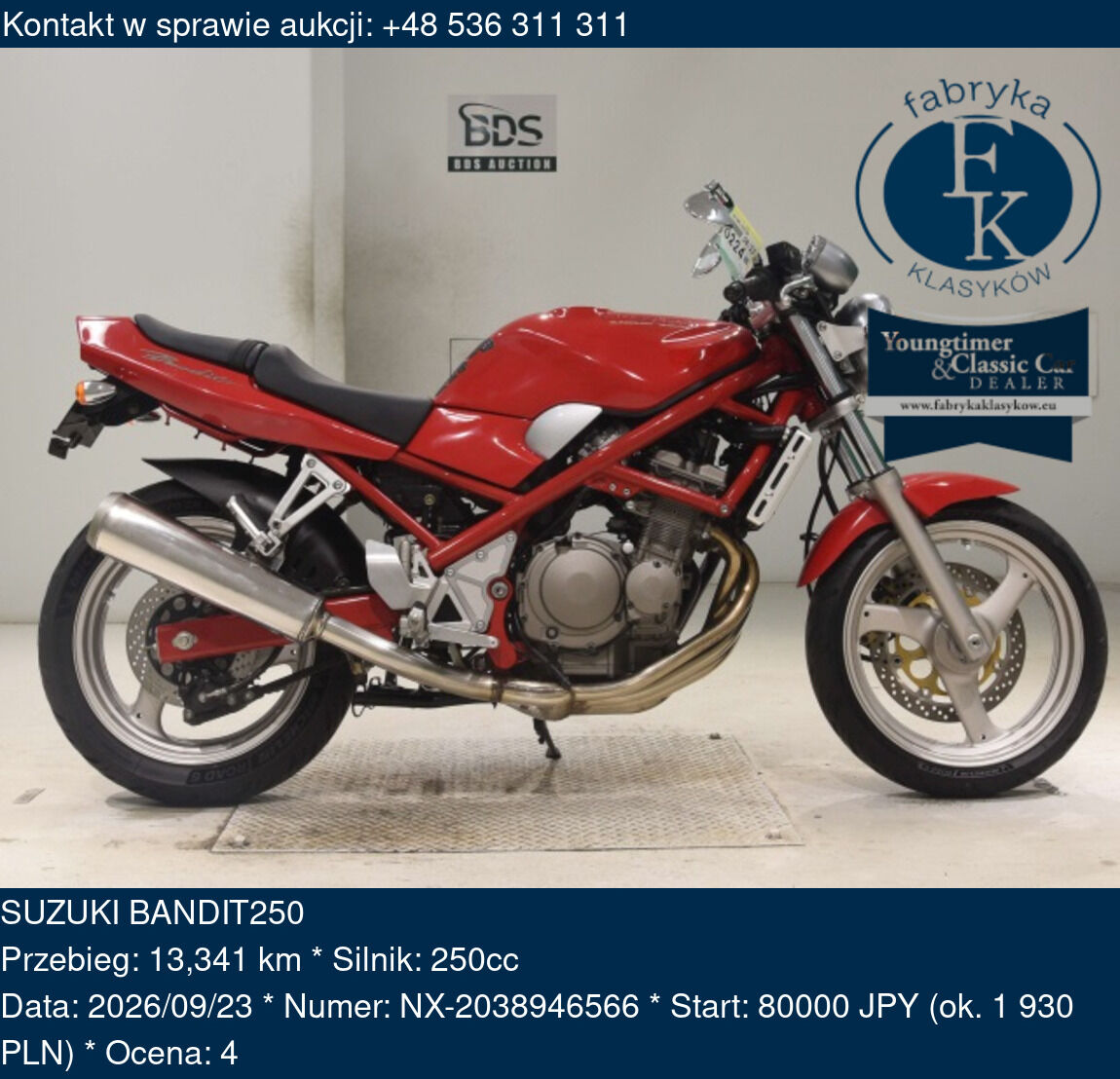 SUZUKI BANDIT250  - zdjęcie 2