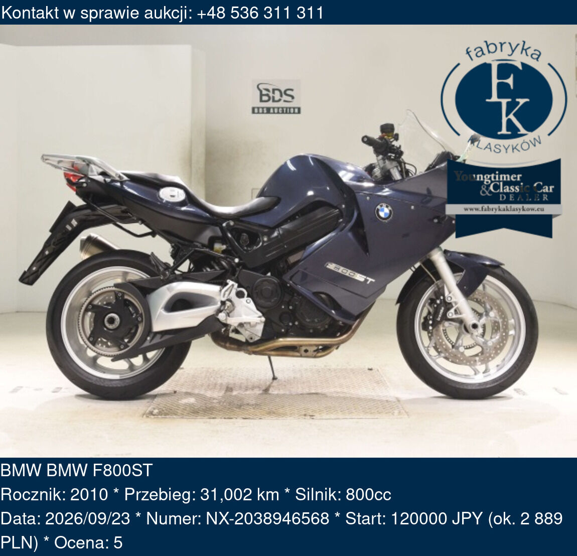 BMW BMW F800ST 2010 - zdjęcie 2