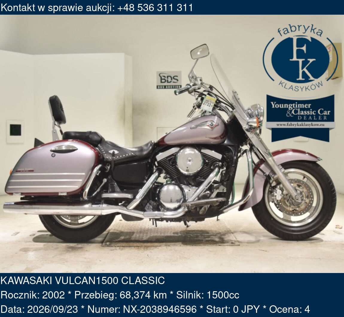 KAWASAKI VULCAN1500 CLASSIC 2002 - zdjęcie 2