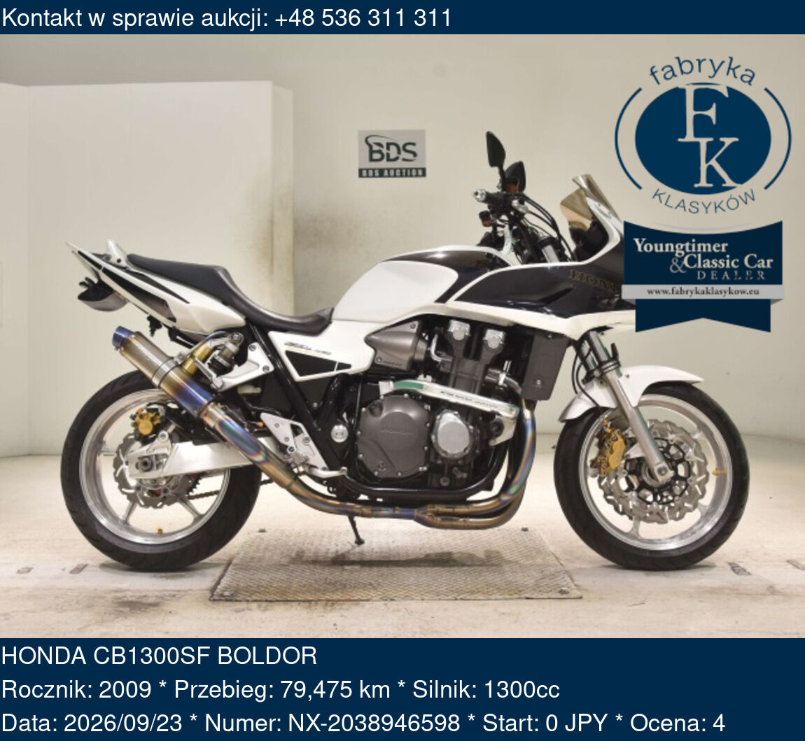 HONDA CB1300SF BOLDOR 2009 - zdjęcie 2