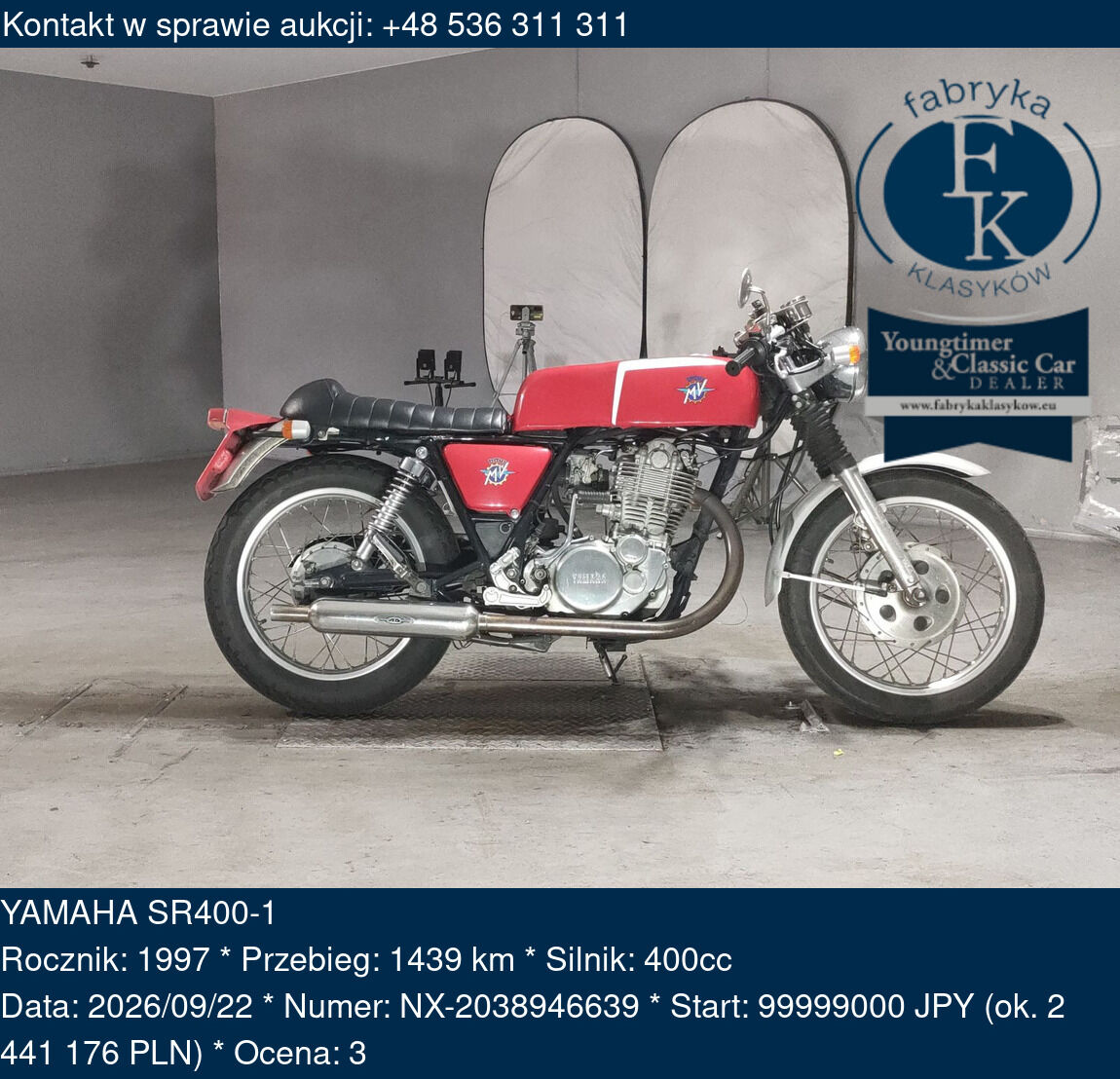 YAMAHA SR400-1 1997 - zdjęcie 2
