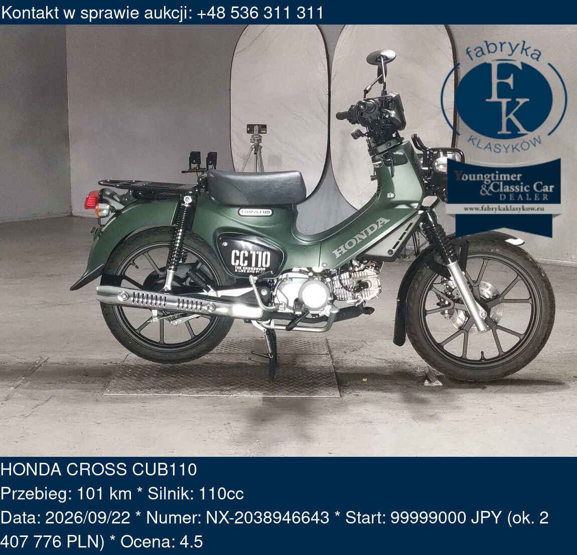 HONDA CROSS CUB110  - zdjęcie 2