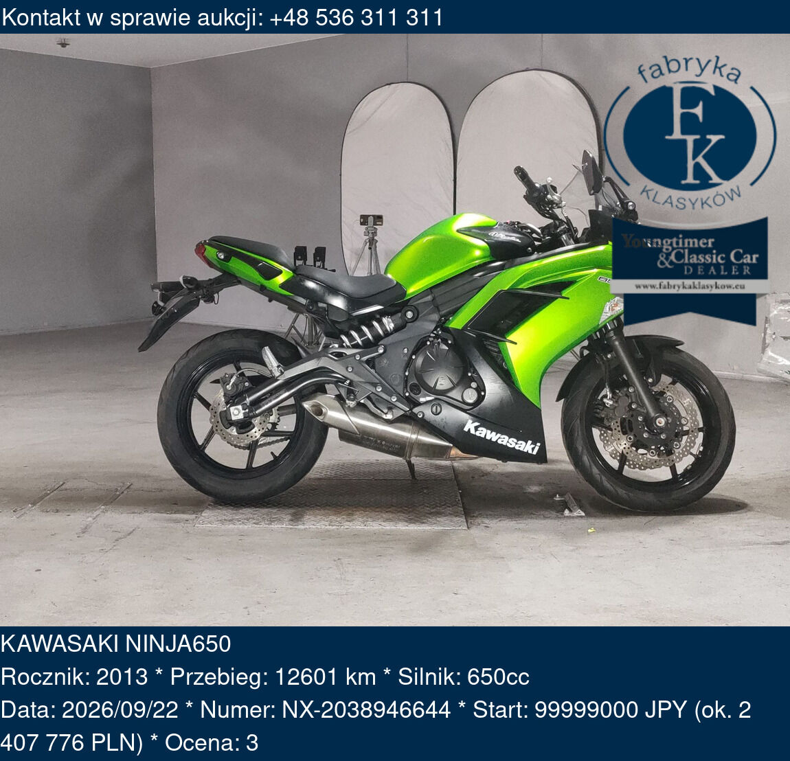 KAWASAKI NINJA650 2013 - zdjęcie 2