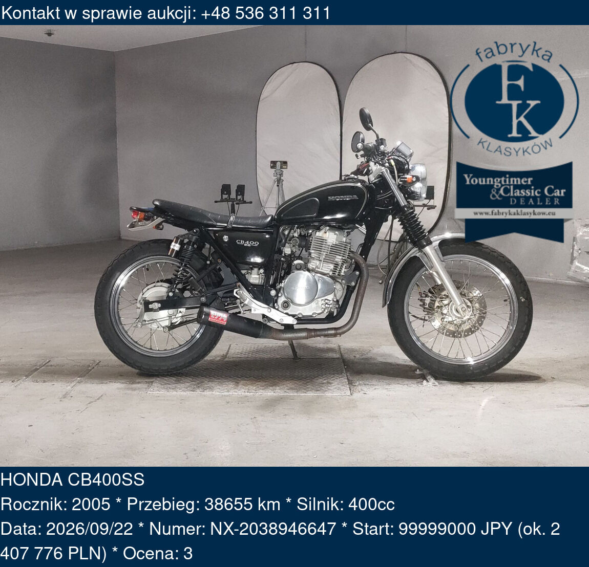 HONDA CB400SS 2005 - zdjęcie 2