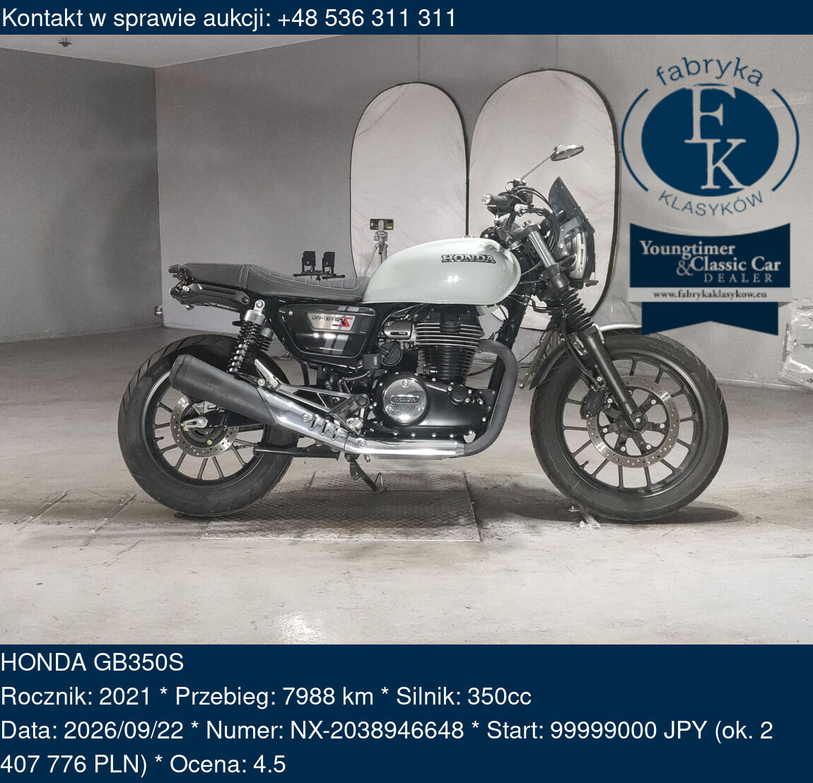 HONDA GB350S 2021 - zdjęcie 2