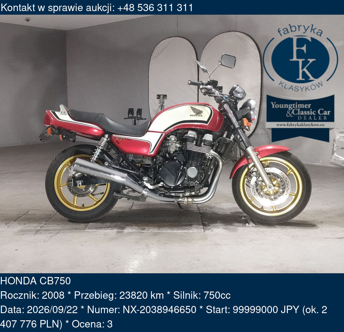 HONDA CB750 2008 - zdjęcie 2