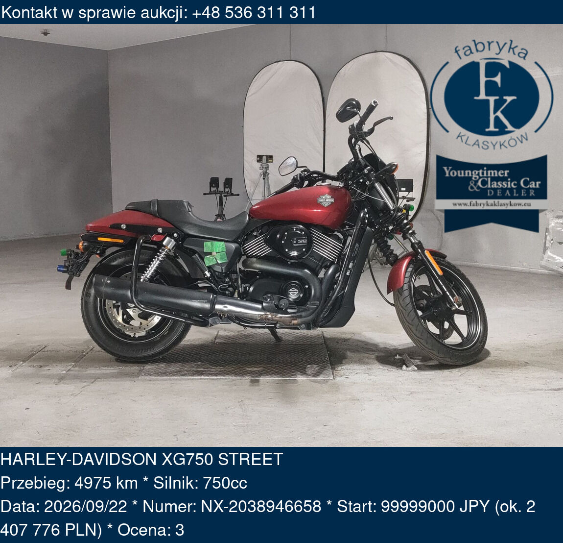 HARLEY-DAVIDSON XG750 STREET  - zdjęcie 2