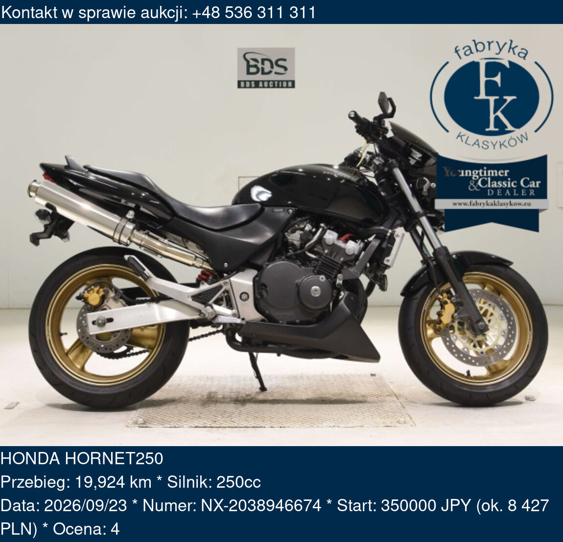 HONDA HORNET250  - zdjęcie 2