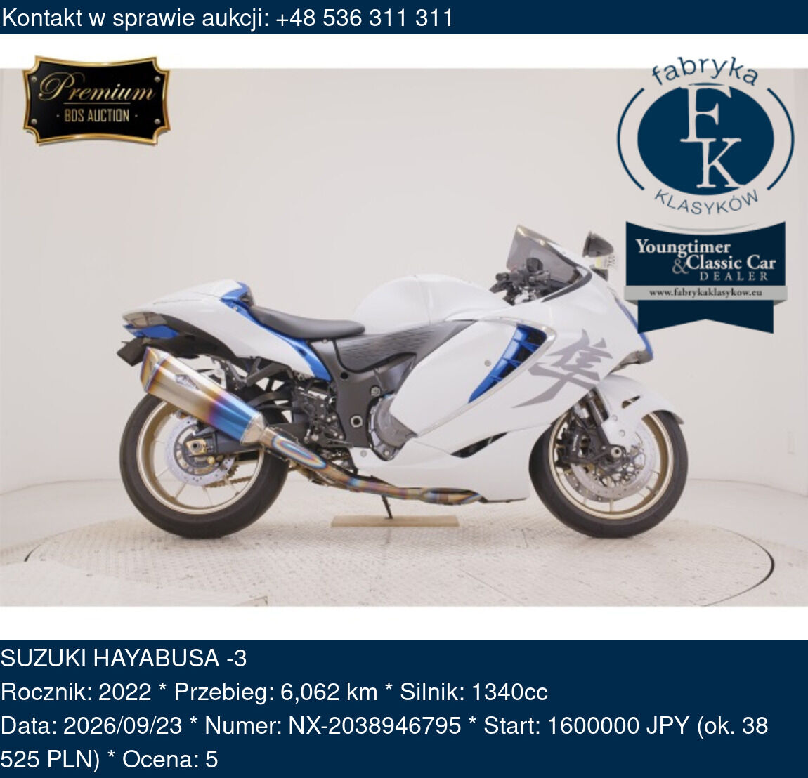 SUZUKI HAYABUSA -3 2022 - zdjęcie 2