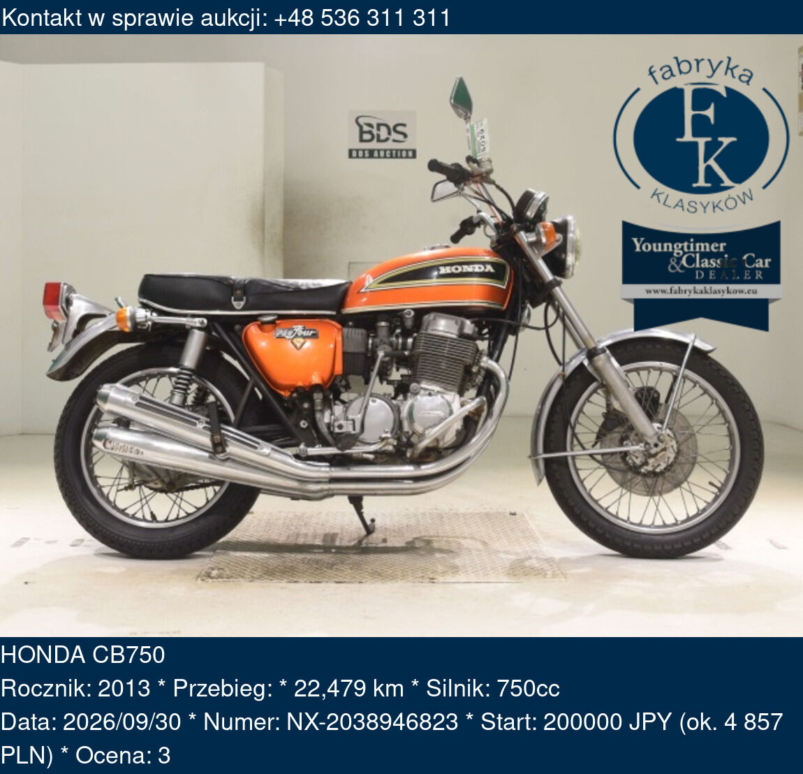 HONDA CB750 2013 - zdjęcie 2