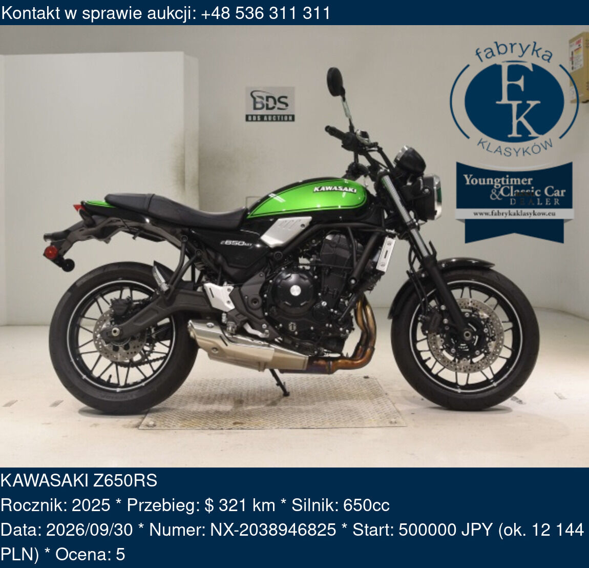 KAWASAKI Z650RS 2025 - zdjęcie 2