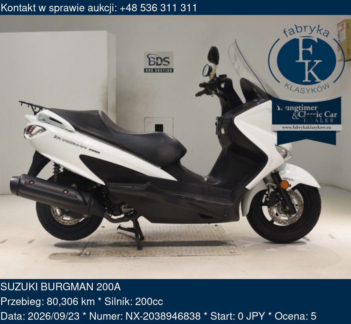 SUZUKI BURGMAN 200A  - zdjęcie 2