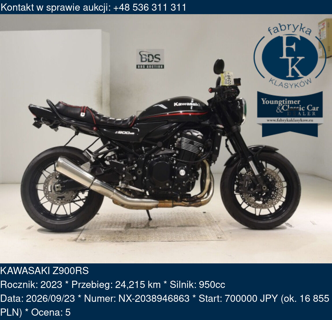 KAWASAKI Z900RS 2023 - zdjęcie 2